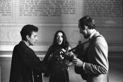Bob Dylan Joan Baez and Paul Stookey