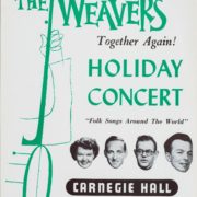 Weavers at Carnegie Hall Album|Weavers at Carnegie Hall Original Poster with Ticket Prices