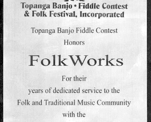 Topanga Recognition Award 2011
